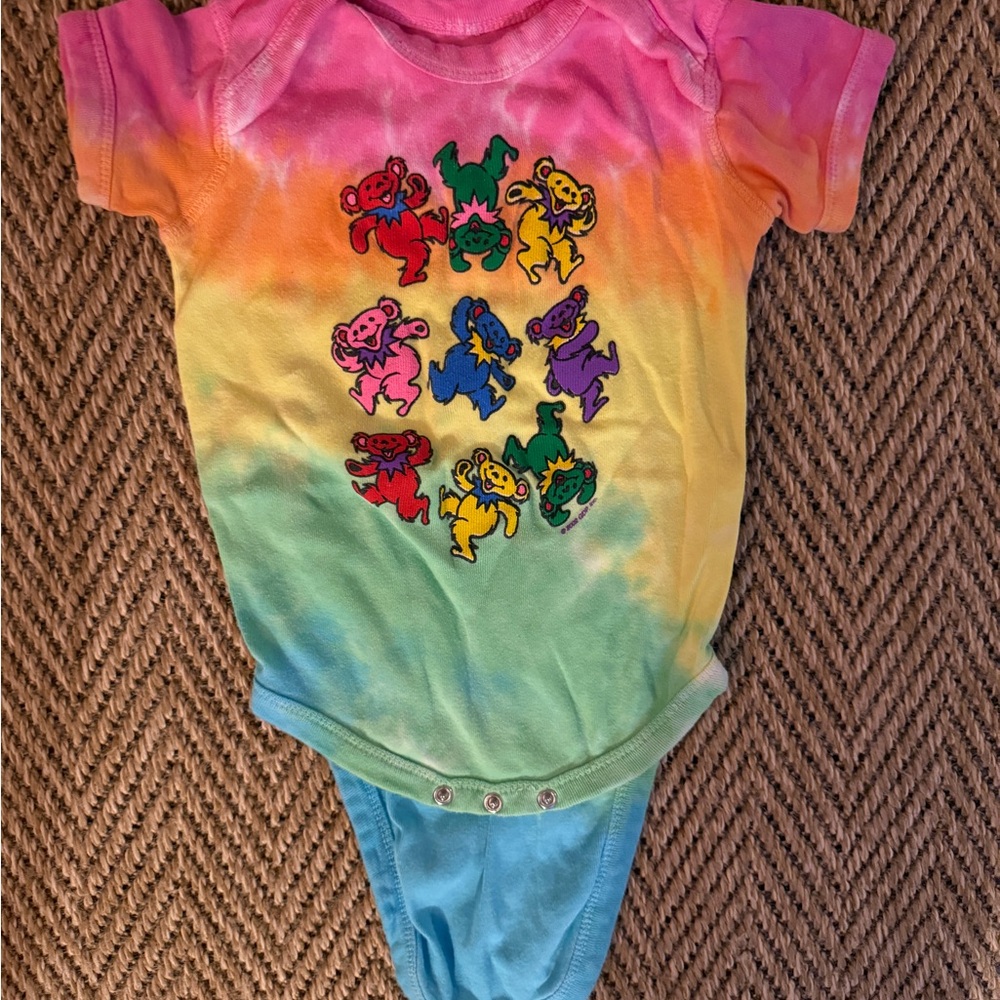 Baby Tie-dye Grateful Dead bodysuit
